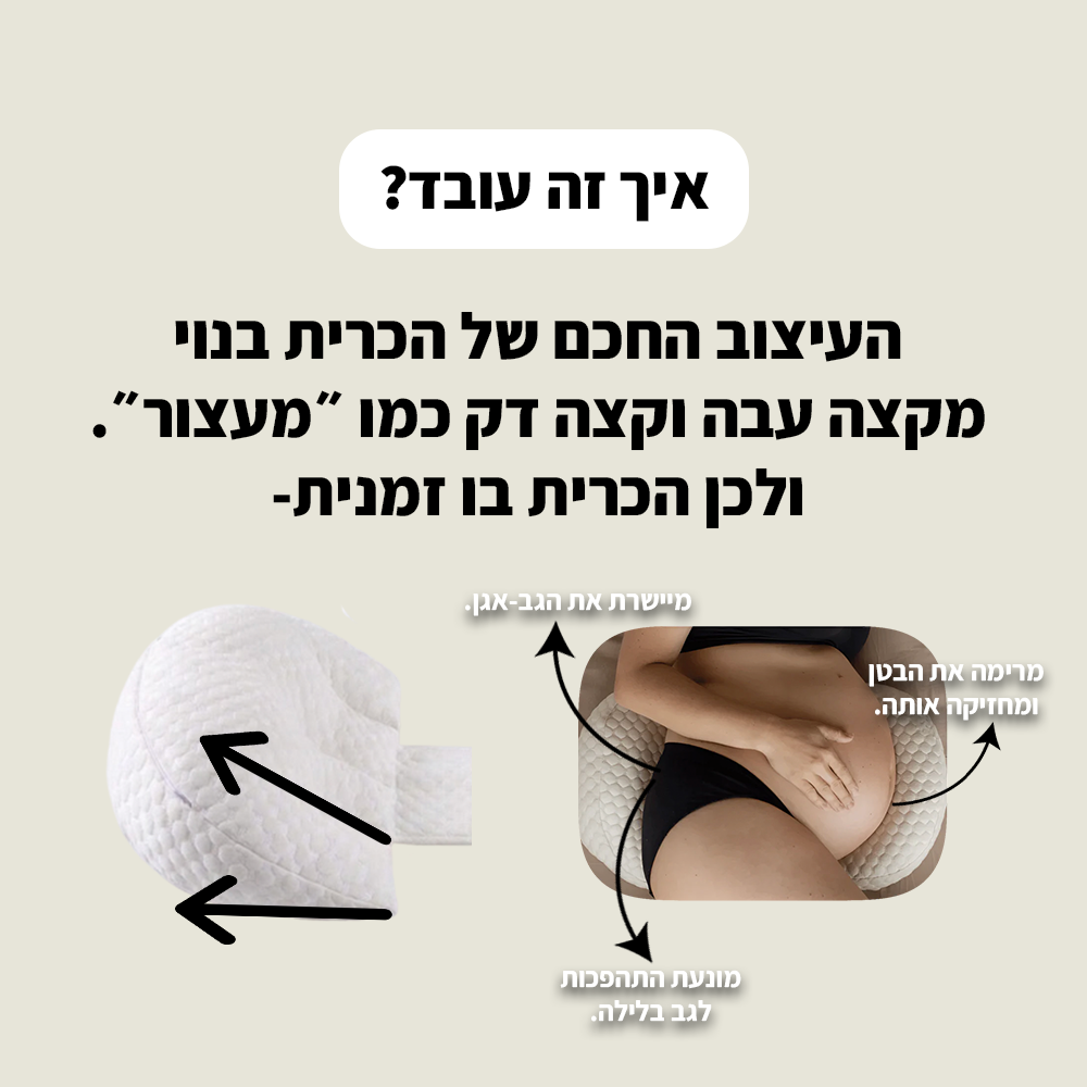 כרית הריון אורטופדית מבית- papu shop